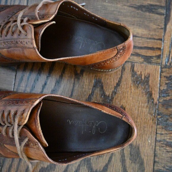 Cole Haan Leather Brogue Oxfords – Chestnut – Size 9.5 - Picture 4 of 8